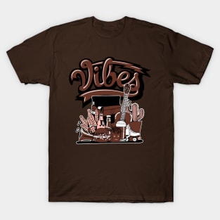 Good Vibes mocha T-Shirt